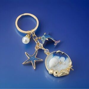 Nautical Theme Bag Charm Keyring